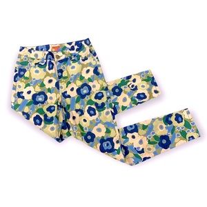 Modcloth 70's Exuberant Intrigue Pants Muted Bouquet Skinny Stretch MD